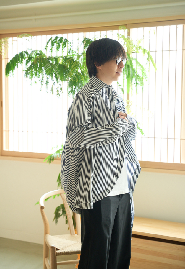ANREALAGE BALL STRIPE SHIRT【UNISEX/※無くなり次第、価格改定※】