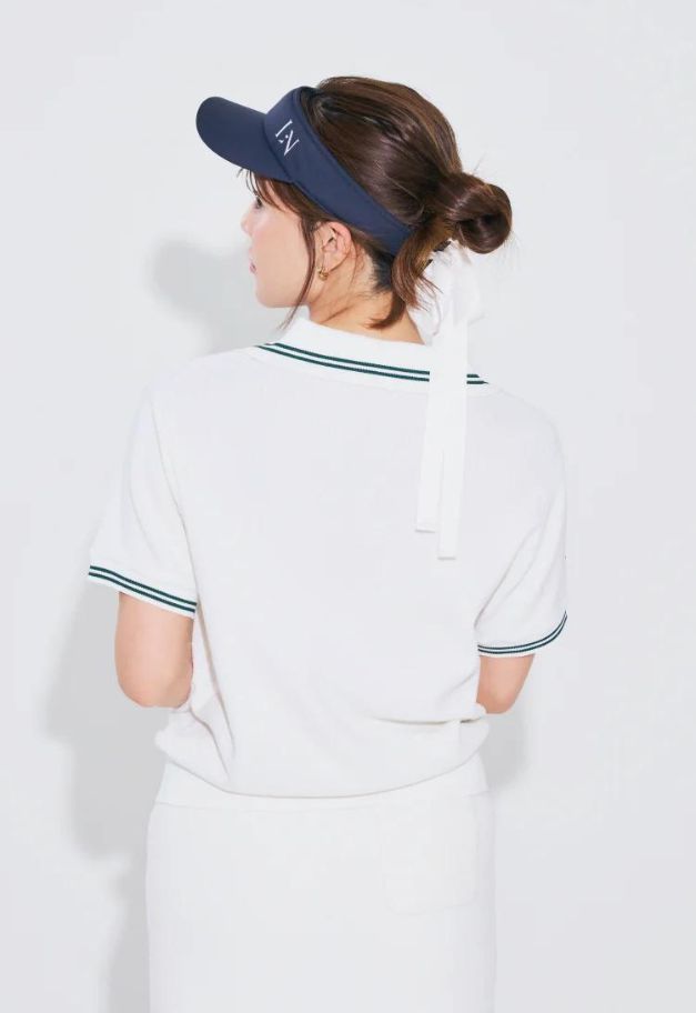 LE.NAN Terry Pique Polo【WHITE】