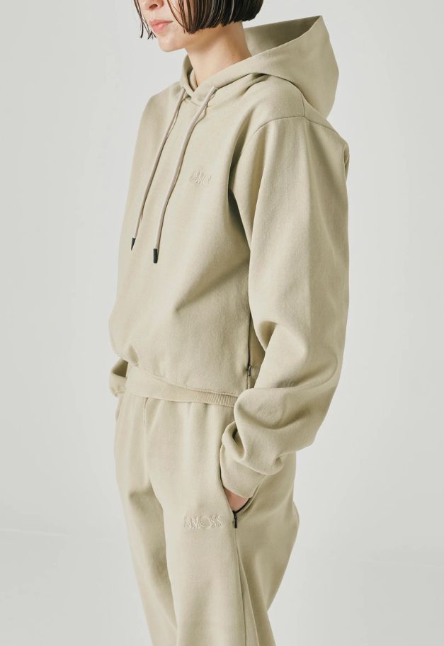 ◆[バイバック保証] &MOSS 【クーポン割引】COMFORT KNIT SHORT HOODIE(W)
