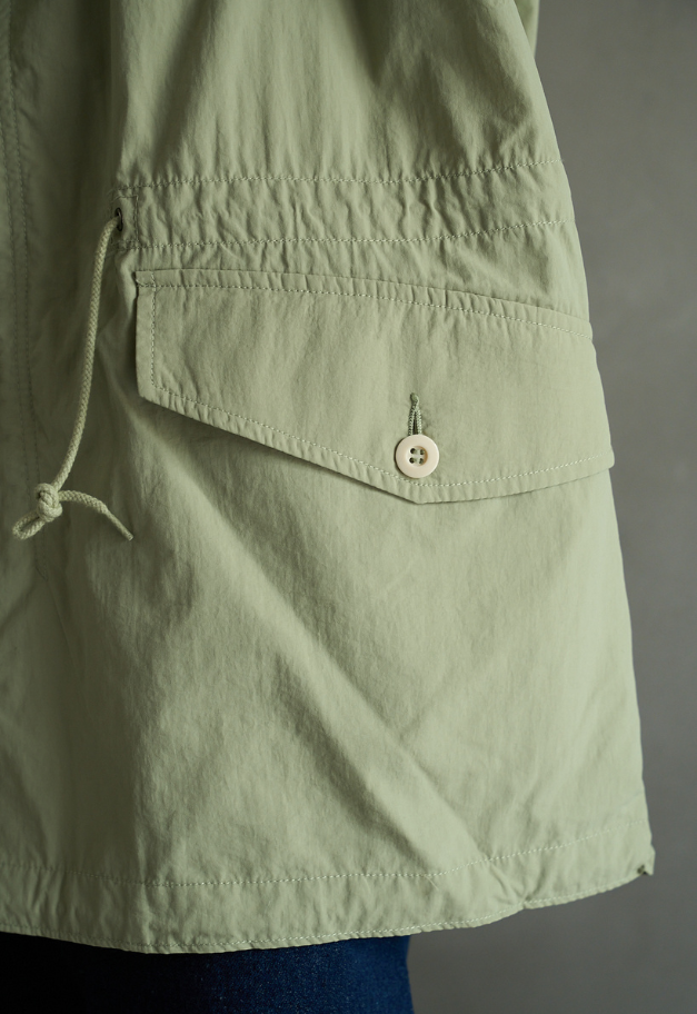 ARMY TWILL Nylon OX Hooded Coat【残り各サイズ1点 WHITE/L.KHAKI】