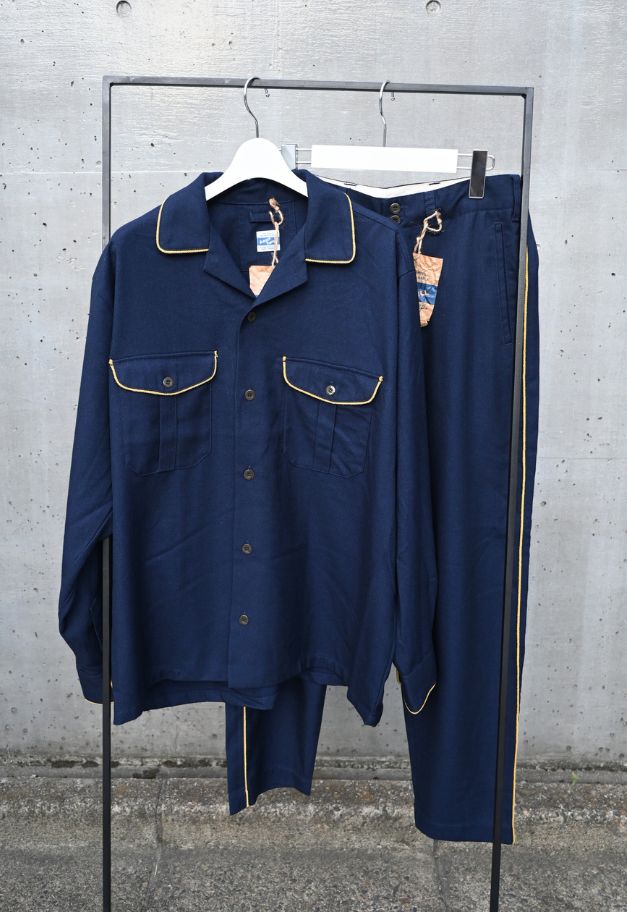 ARMY TWILL TR PARADE SHIRT【NAVY/BLACK】