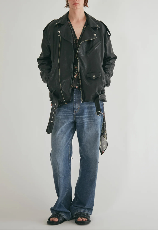 beautiful people shrink leather relax riders jacket【予約商品】