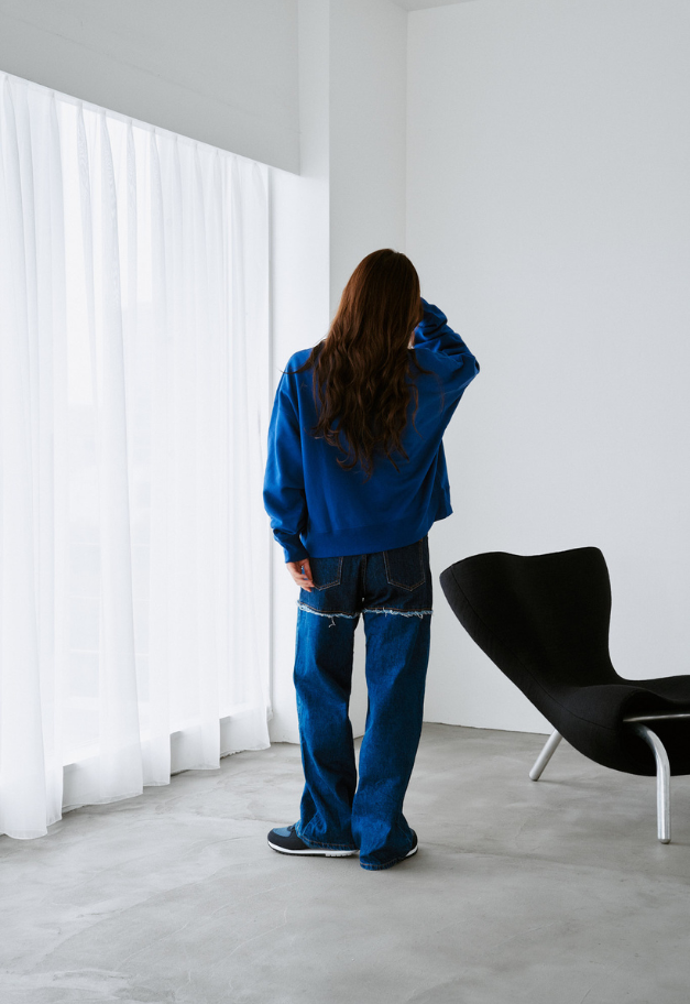 RUSSELL ATHLETIC Wmns Brushed Fleece Sweat Cropped Shirt