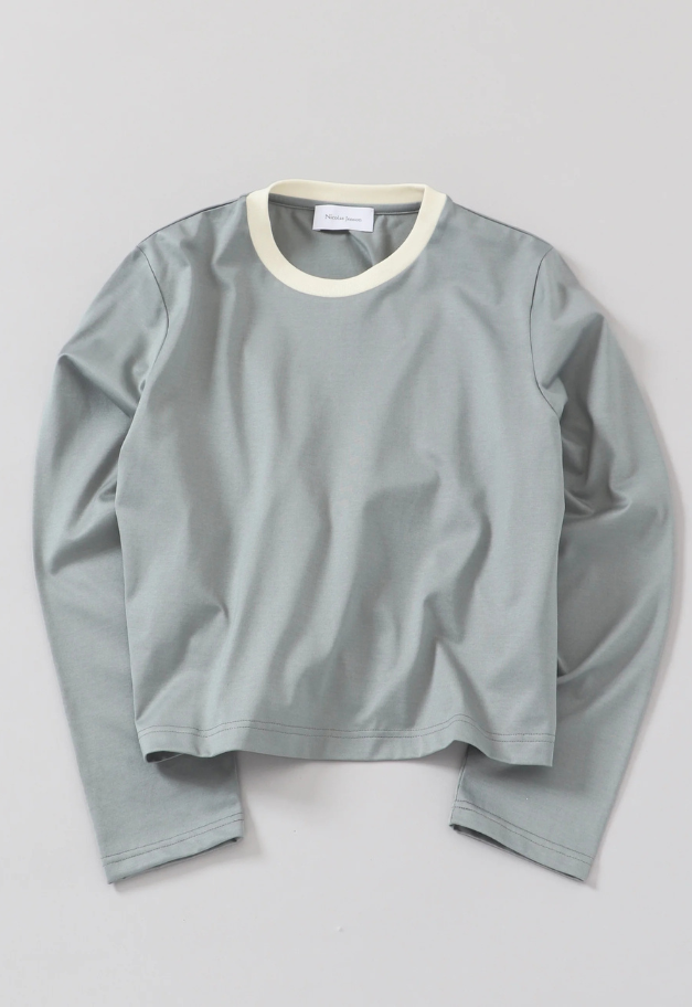 Nicolas Jenson TWO TONE CREW NECK LONG SLEEVE【SHORT/REGULAR】