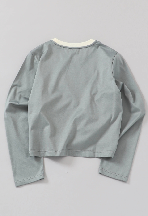 Nicolas Jenson TWO TONE CREW NECK LONG SLEEVE【SHORT/REGULAR】