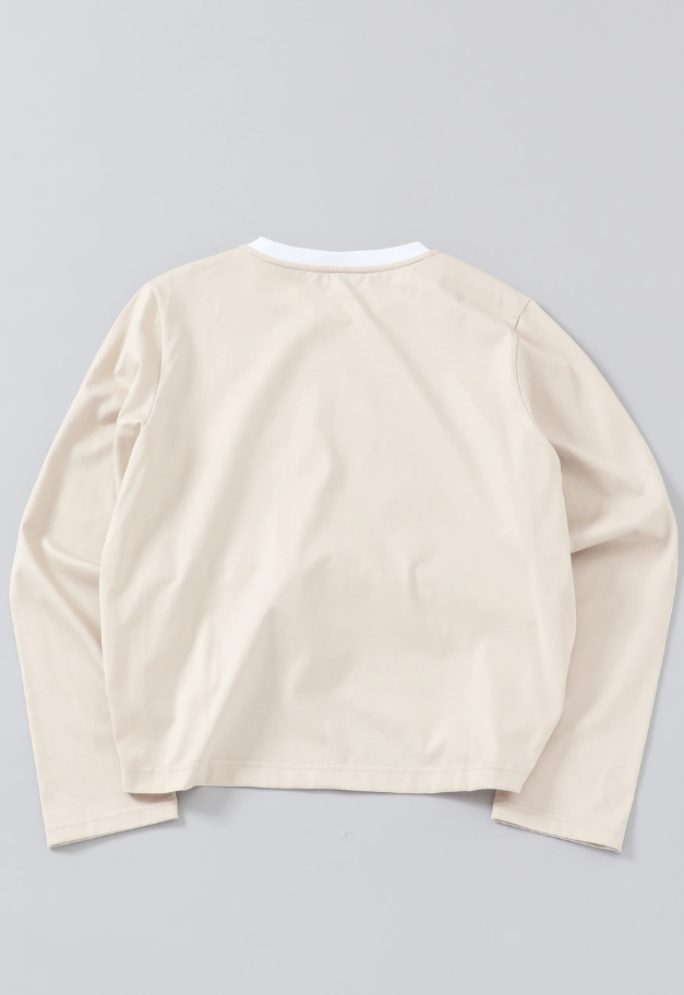 Nicolas Jenson TWO TONE CREW NECK LONG SLEEVE【SHORT/REGULAR】