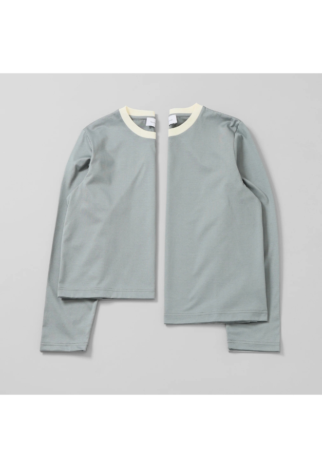 Nicolas Jenson TWO TONE CREW NECK LONG SLEEVE【SHORT/REGULAR】