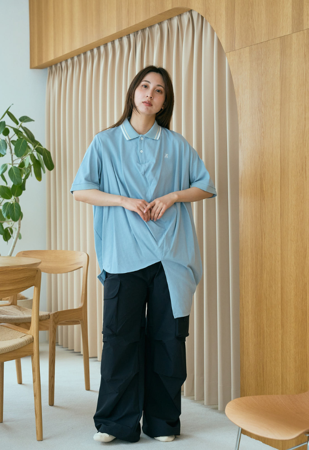 ANREALAGE BALL EMBROIDERY POLO SHIRT【UNISEX】