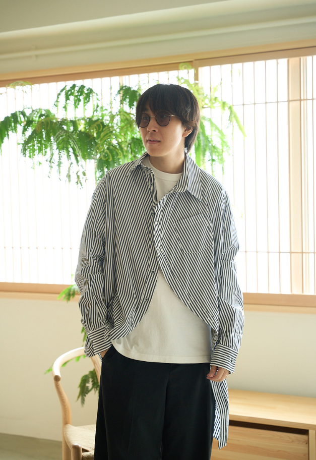 ANREALAGE BALL STRIPE SHIRT【UNISEX/※無くなり次第、価格改定※】