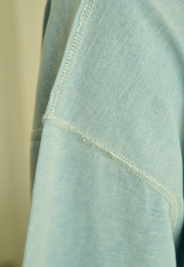 Healthknit Henleyneck S/S Tee(Indigo)