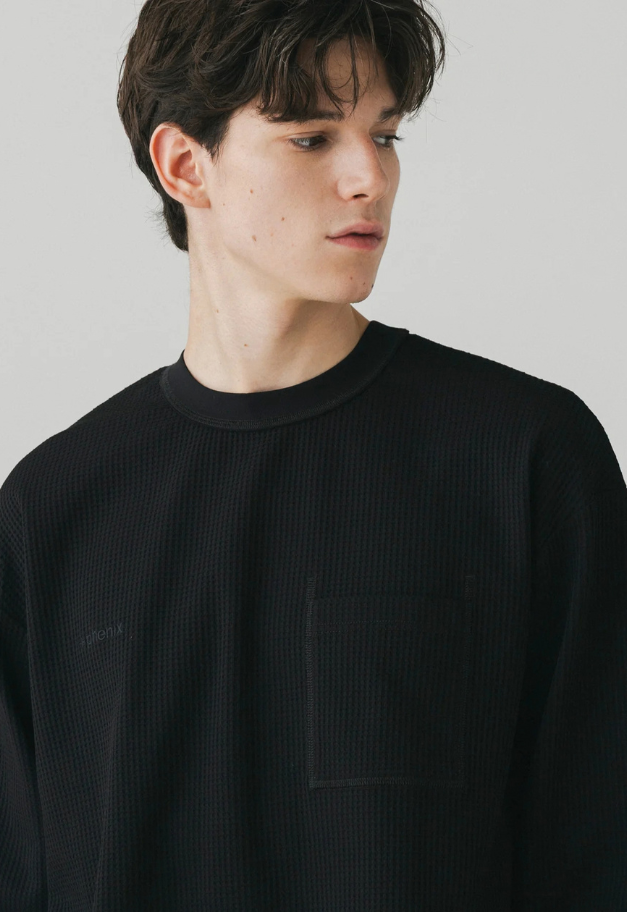 +phenix WAFFLE POCKET LONG SLEEVE TEE【予約商品/UNISEX】