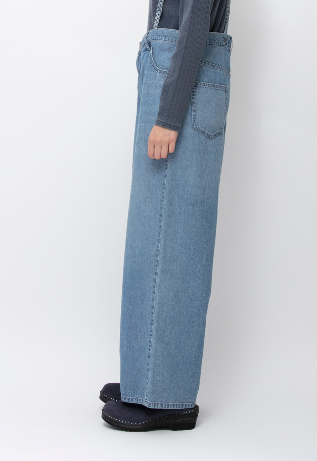 JOHNBULL DENIM SUSPENDER TANK PANTS