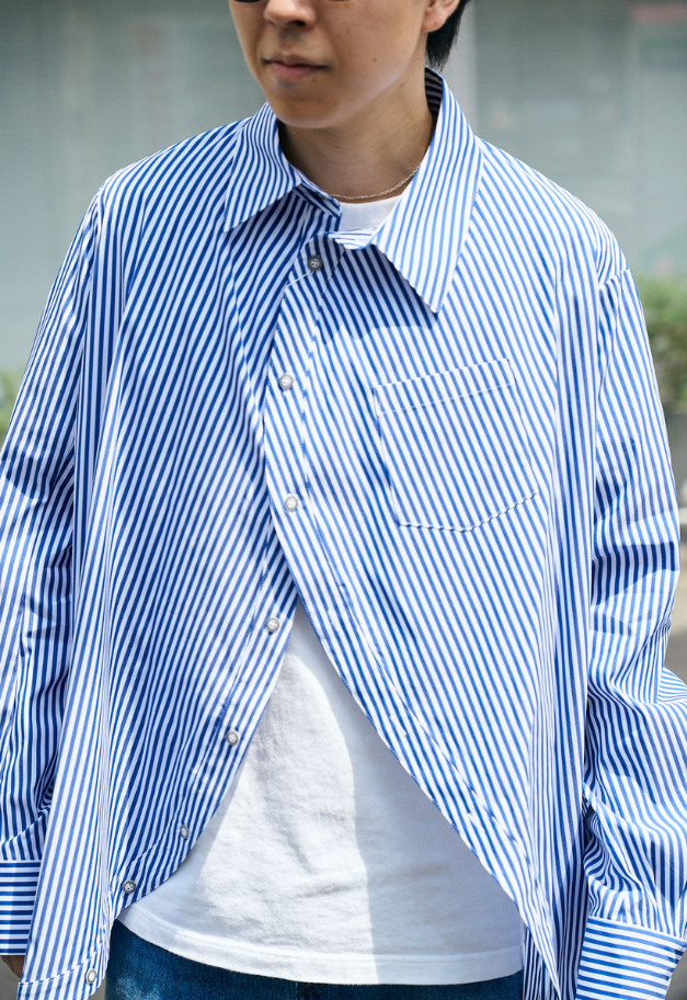 ANREALAGE BALL STRIPE SHIRT【UNISEX】