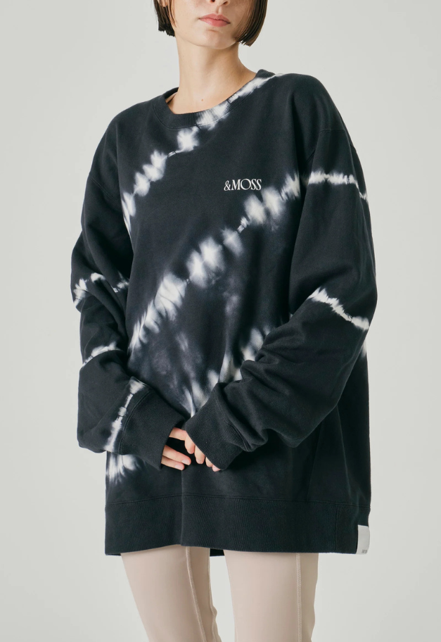 &MOSS TAIDAI HIGH GAUGE SWEATSHIRTS【BLUE/BLACK】