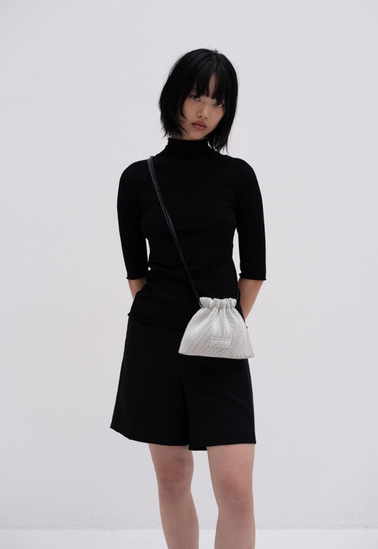 LASTFRAME KYOTO METALLIC SACK BAG MINI