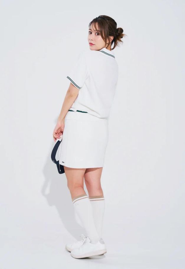 LE.NAN Terry Pique Skirt 【WHITE】