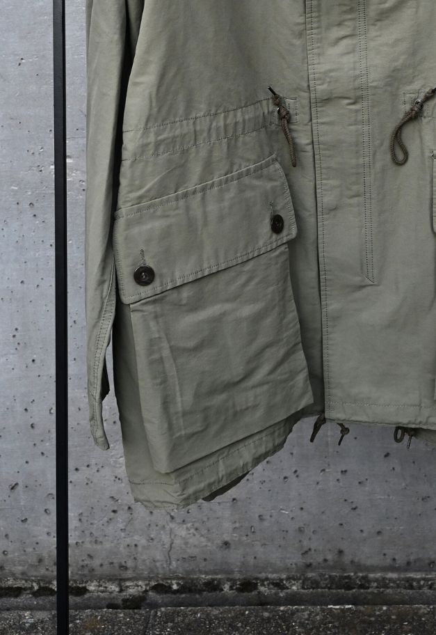 ARMY TWILL COTTON NYLON STAND COAT【KHAKI/BEIGE/BLACK】