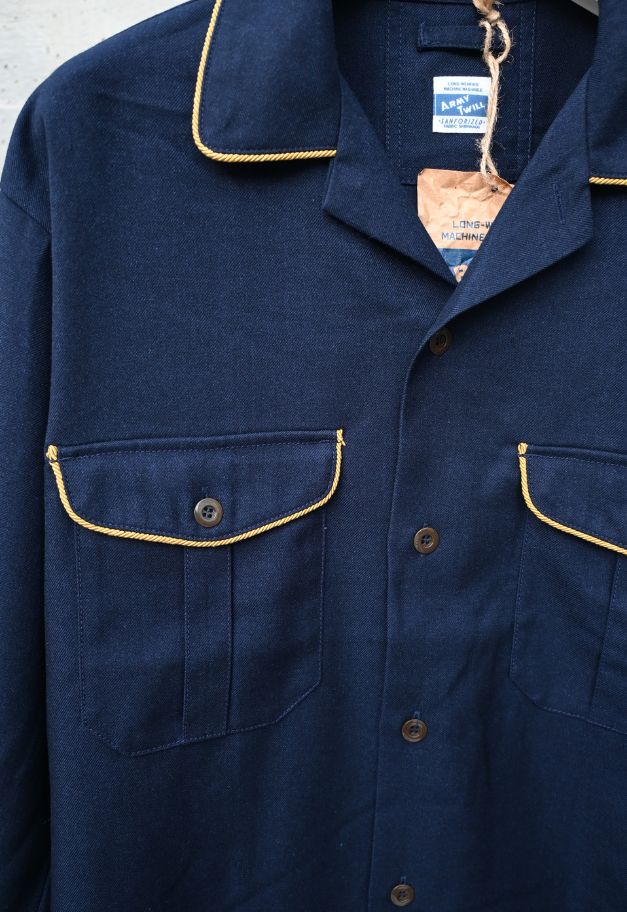 ARMY TWILL TR PARADE SHIRT【NAVY/BLACK】