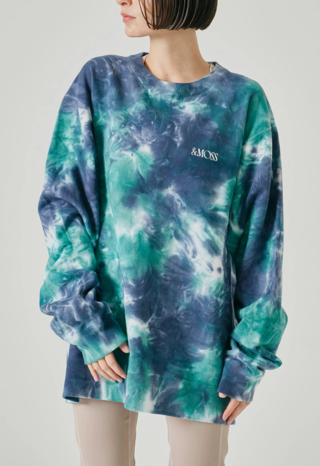 &MOSS TAIDAI HIGH GAUGE SWEATSHIRTS【BLUE/BLACK】