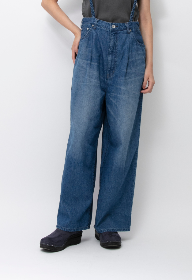 JOHNBULL DENIM SUSPENDER TANK PANTS