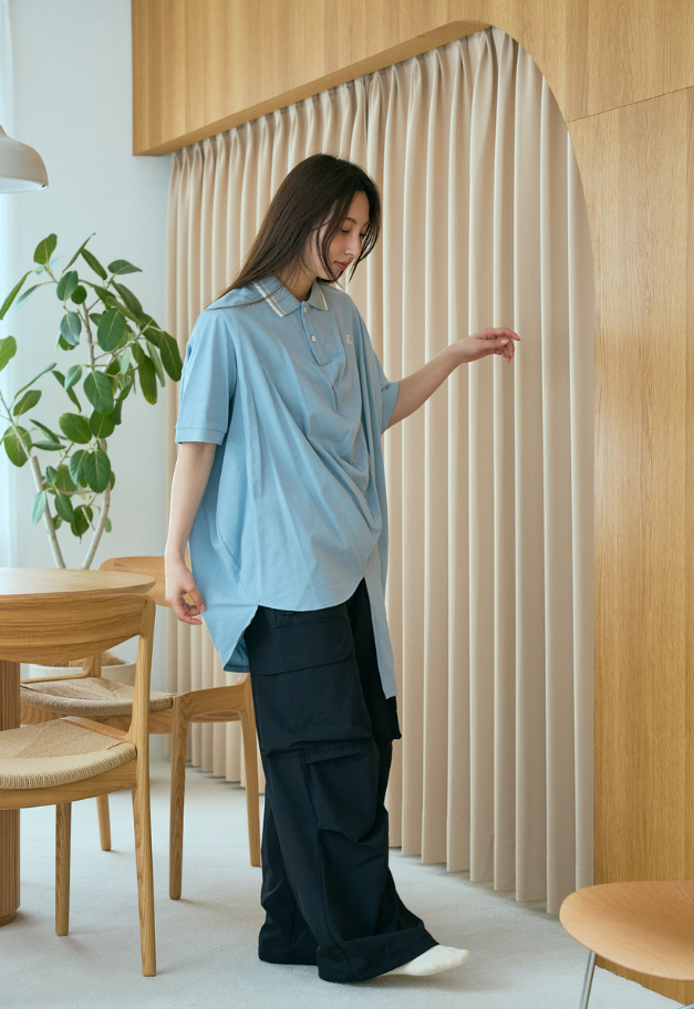 ANREALAGE BALL EMBROIDERY POLO SHIRT【UNISEX】