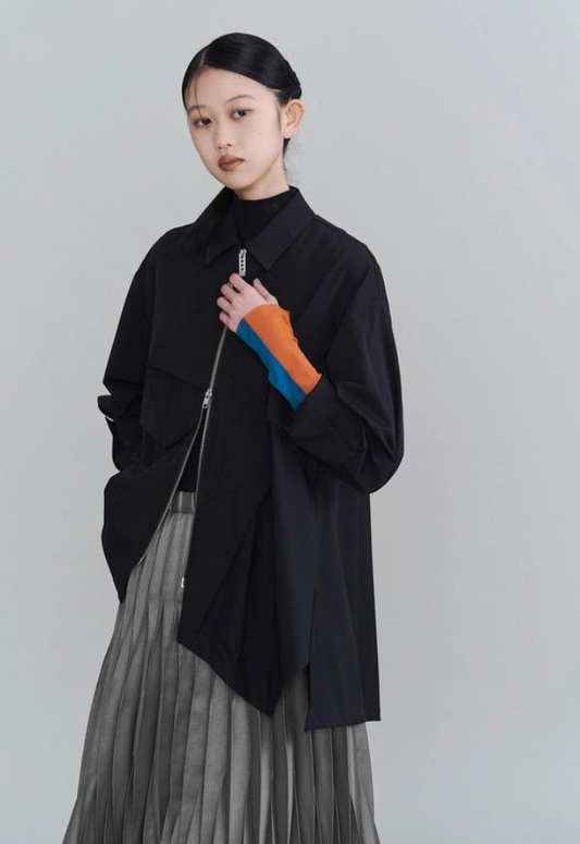 UN3D. PLEATS DOCKING KNIT CD