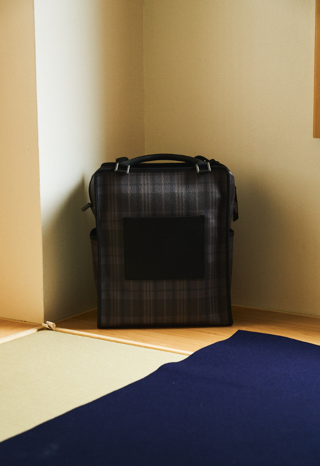 beautiful people noble pop plaid tote bag