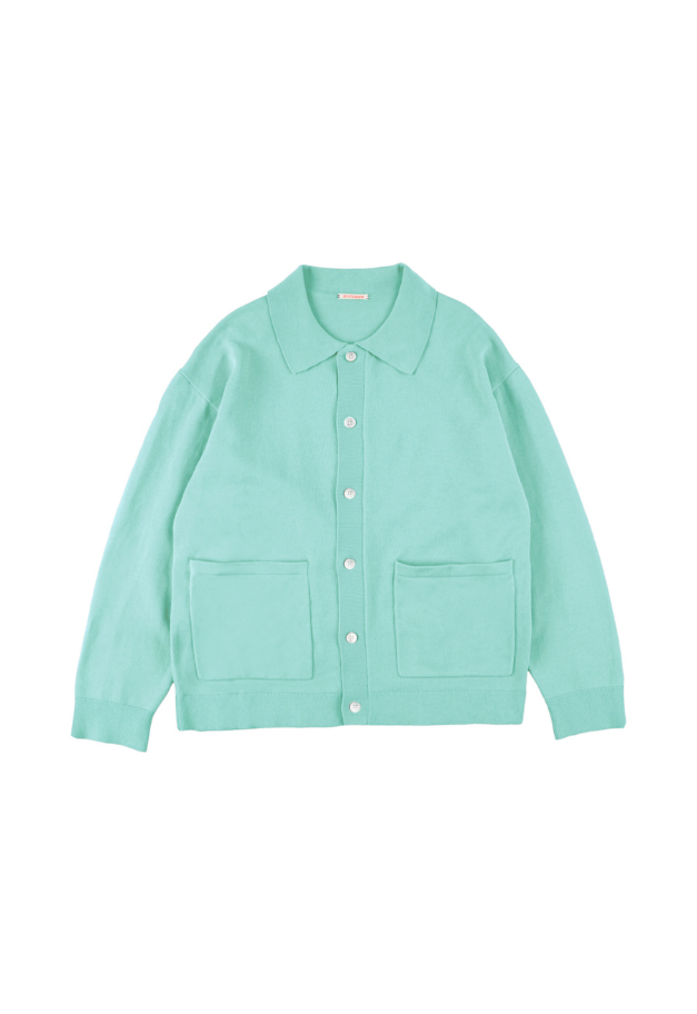 RYE TENDER KEAP SHIRTS CARDIGAN【BLACK/GREIGE/MINT UNISEX】