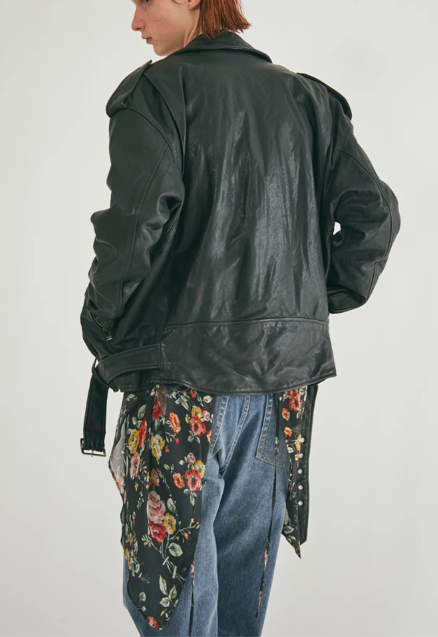 beautiful people shrink leather relax riders jacket【予約商品】