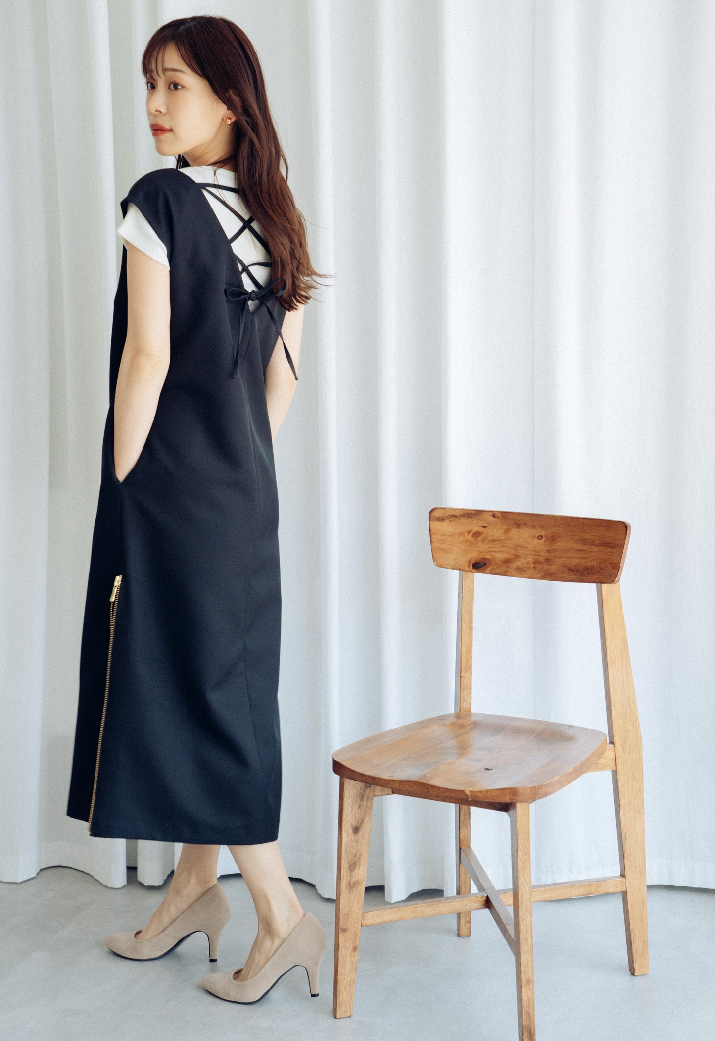 ◆[バイバック保証] micofill サイドZIPスリットジャンスカ