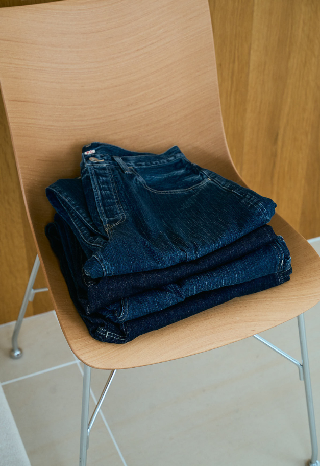 PORTER CLASSIC STEINBECK DENIM PAINTER PANTS【NAVY/UNISEX  残S1点】