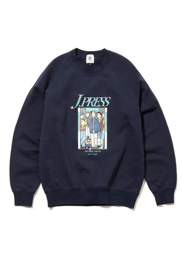 J.PRESS【AaronChang/UNISEX】ILLUST-SWEAT【9/26- 順次発送】