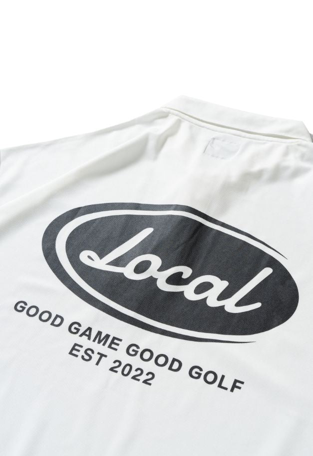 Local GOLF Good Game Ellipse S/S POLO【残り各1点  WHITE/BLACK】