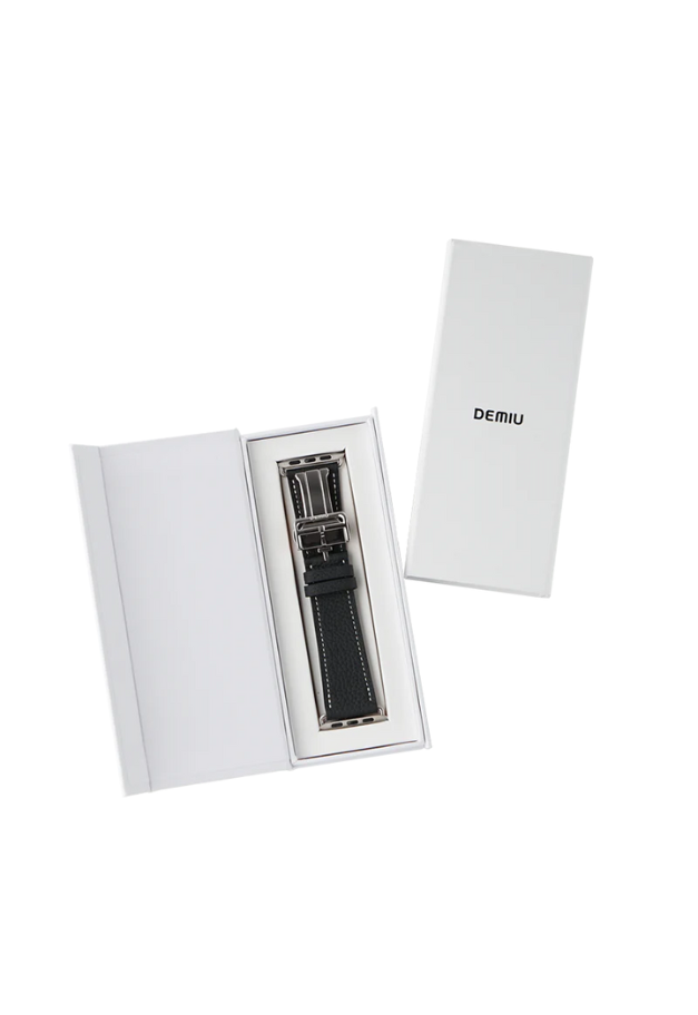 ◆[バイバック保証] DEMIU Apple Watchレザーバンド（42/45/46/49mm対応）