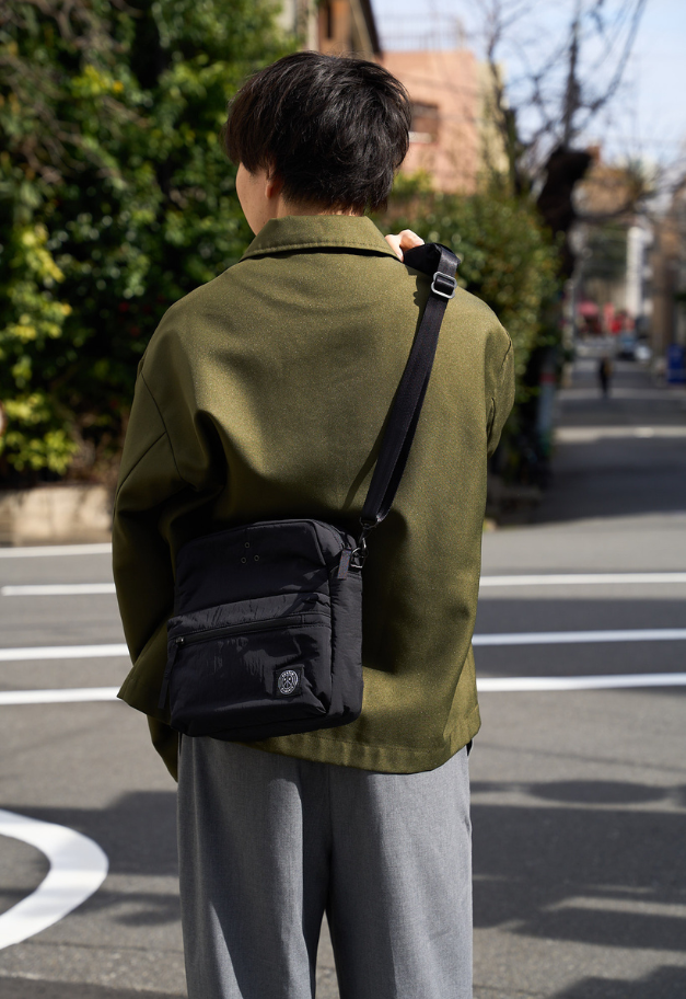 PORTER CLASSIC SHEEN NYLON NEWTON MINI SHOULDER BAG