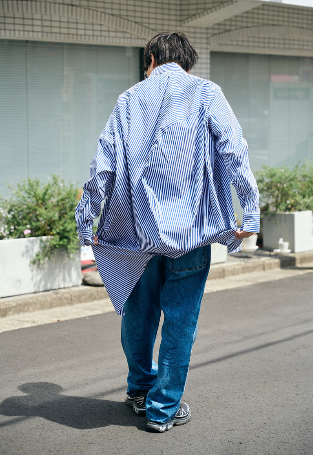 ANREALAGE BALL STRIPE SHIRT【UNISEX】