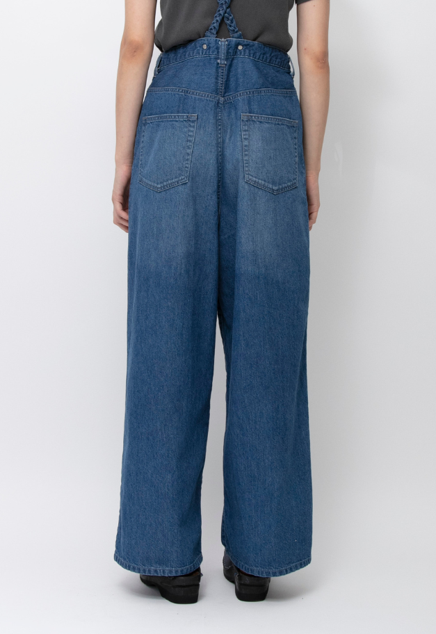 JOHNBULL DENIM SUSPENDER TANK PANTS