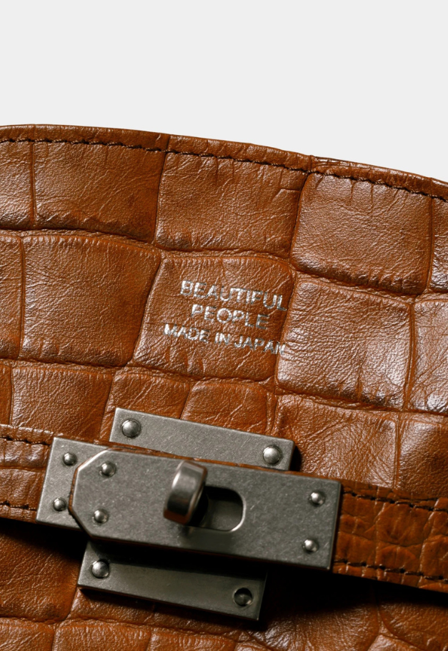 beautiful people croco emboss large market bag【PRE-ORDER】