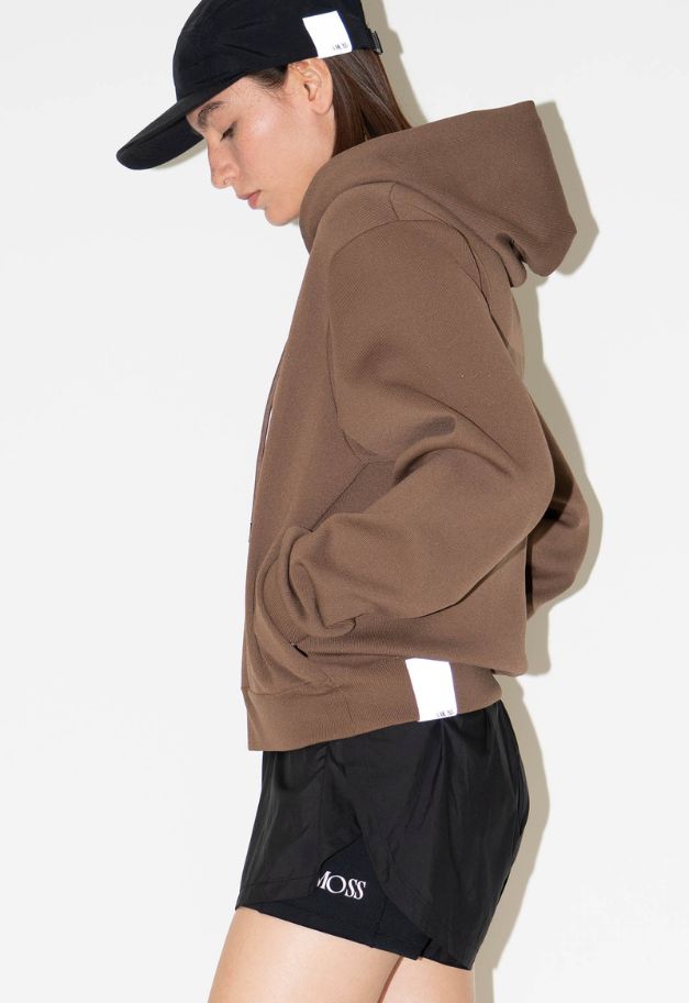 ◆[バイバック保証] &MOSS 【クーポン割引】COMFORT KNIT SHORT HOODIE(W)