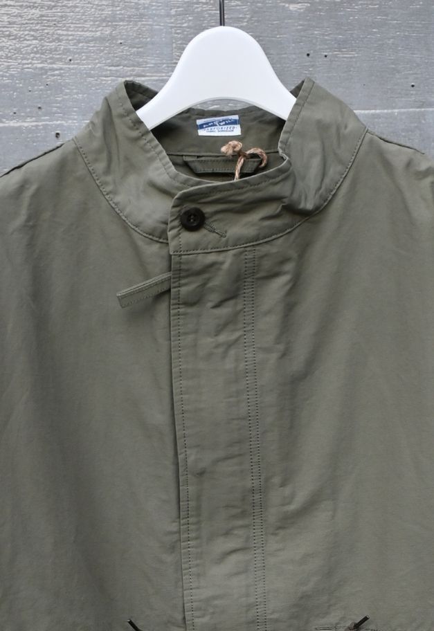 ARMY TWILL COTTON NYLON STAND COAT【KHAKI/BEIGE/BLACK】