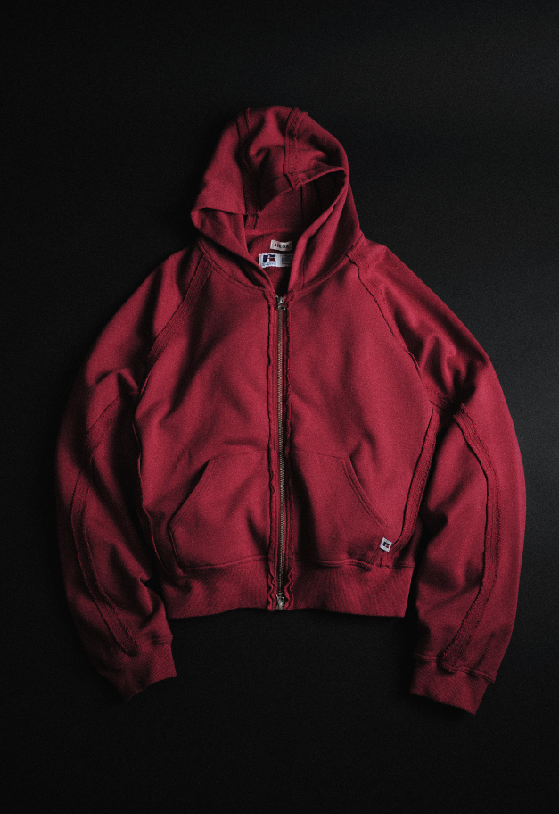 JieDa RUSSELL×JieDa Campus Sweat Zip Hoodie【予約商品】
