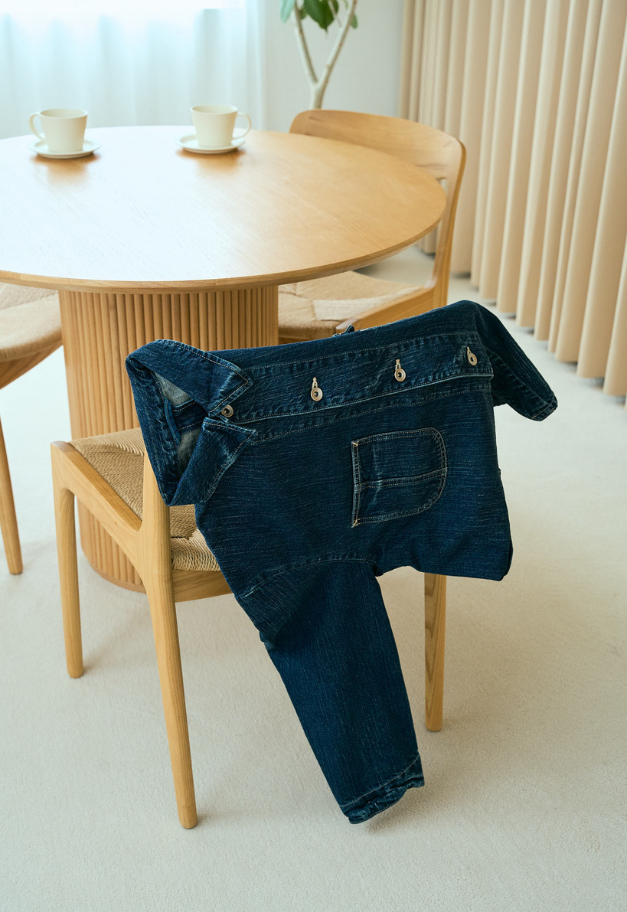 PORTER CLASSIC STEINBECK DENIM COVERALLS【NAVY/UNISEX  残S1点】