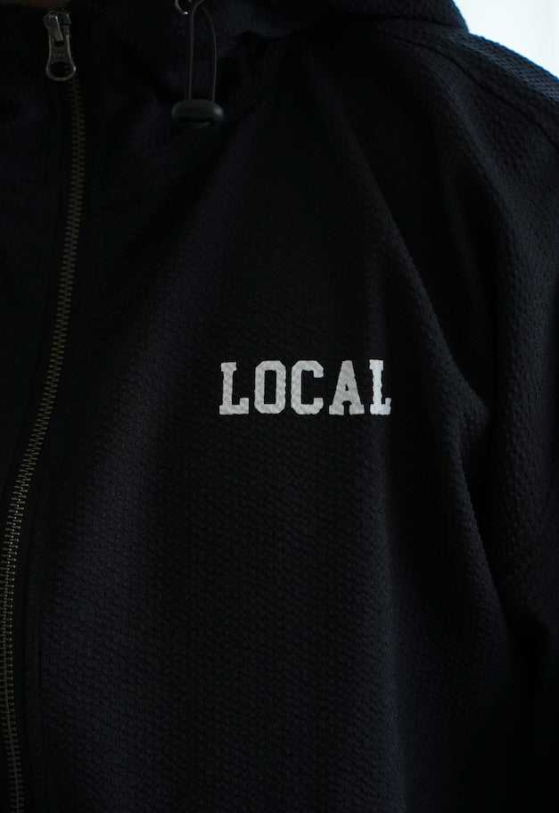 Local GOLF BD Arch Seersucker Anorak JK【残りBLACK1点】