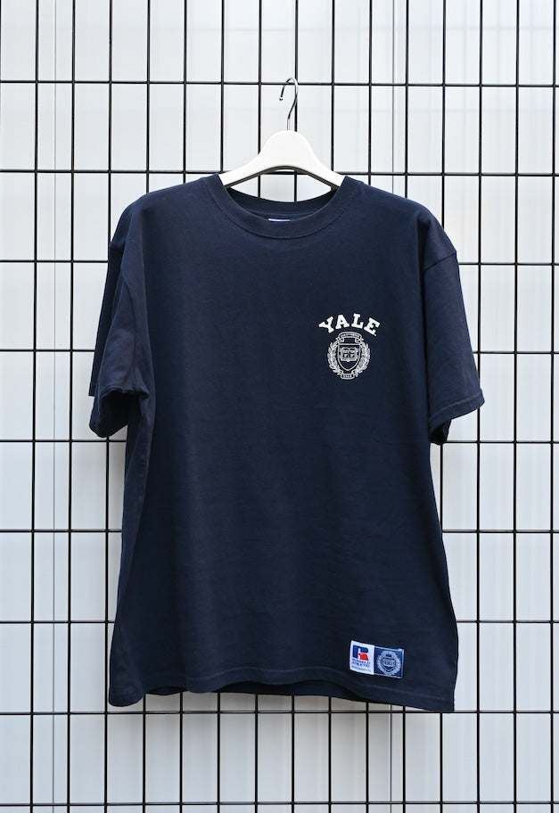 RUSSELL ATHLETIC Yale University Bookstore Jersey S/S Crew T【残りわずか WHITE/NAVY】