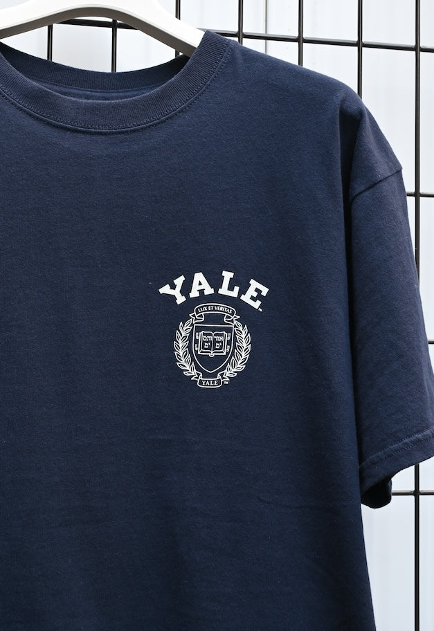 RUSSELL ATHLETIC Yale University Bookstore Jersey S/S Crew T【残りわずか WHITE/NAVY】