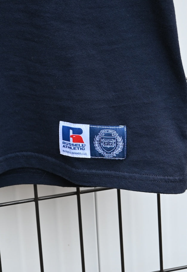 RUSSELL ATHLETIC Yale University Bookstore Jersey S/S Crew T【残りわずか WHITE/NAVY】