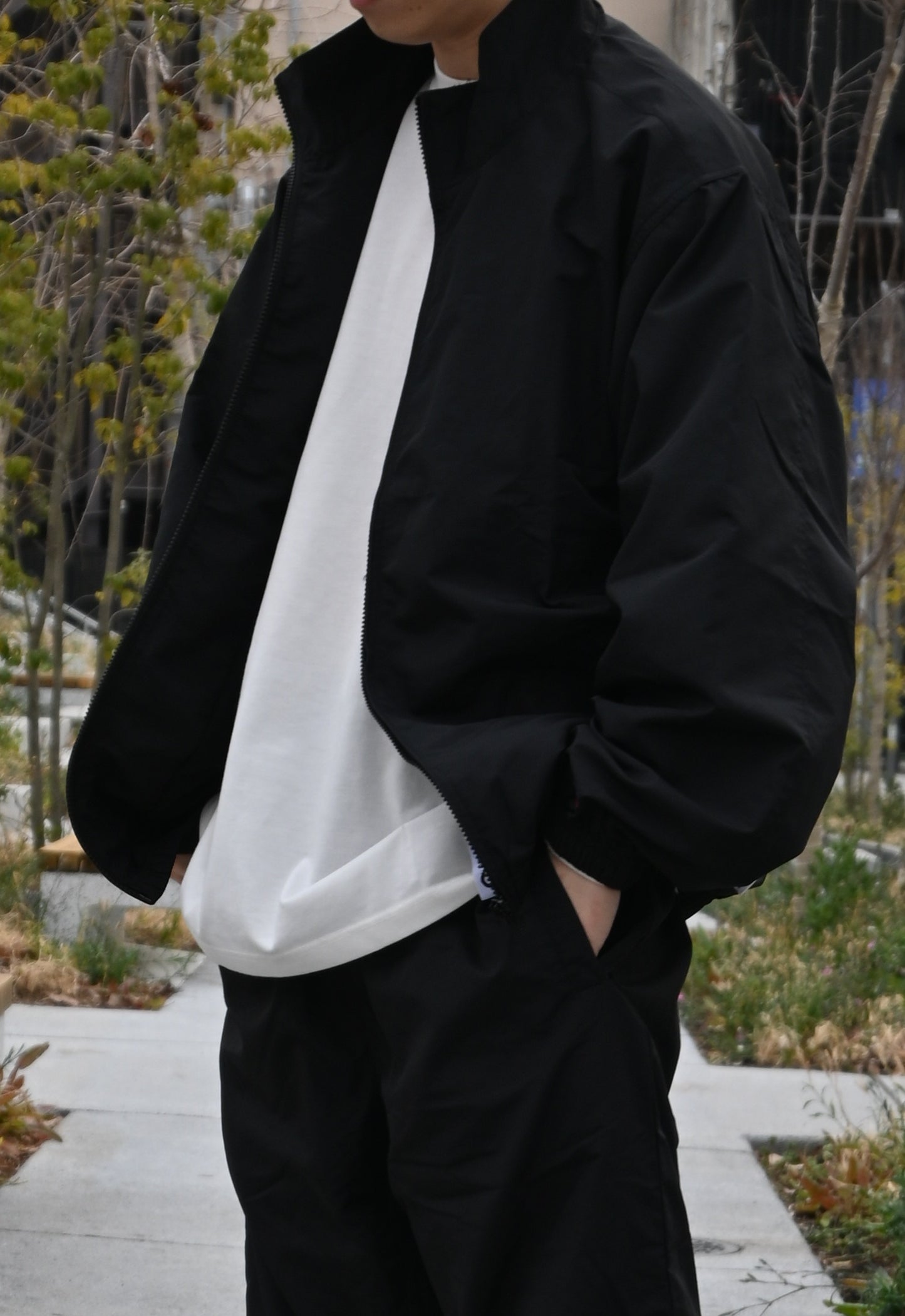 RUSSELL ATHLETIC Nylon Tussah Classic Training Jacket【BEIGE/LAVENDER/GREEN/GRAY/BLACK】