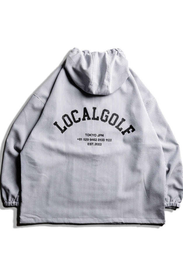 新品 Local GOLF BD Arch Seersucker Anorak Local GOLF BD Arch Seersucker Anorak JK – SANTÉ et NOEL