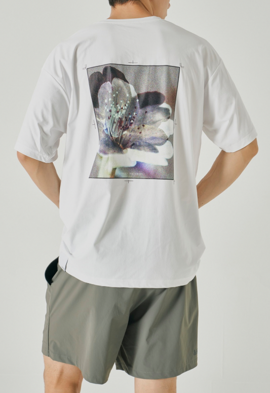&MOSS 【クーポン割引】DRY TOUCH BACKPRINT T-SHIRTS