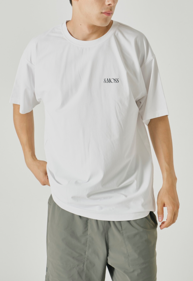 ◆[バイバック保証] &MOSS 【クーポン割引】DRY TOUCH BACKPRINT T-SHIRTS